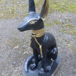 Ägyptische Deko Figur Anubis als Schakal, 45 cm hoch