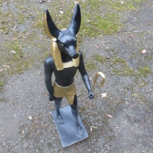 Ägyptische Anubisfigur Mensch mit Schakalkopf, 60 cm hoch 7