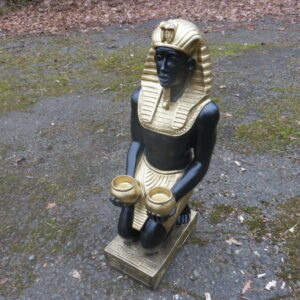 Dekofigur ägyptischer Pharao kniend, 53 cm hoch 1