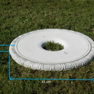 Betonbrunnen für den Garten, Zierbrunnen mit Fröschen, 155 cm 5