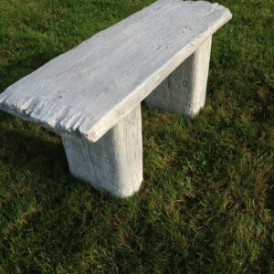 Beton Gartenbank mit Holzoptik, 103 cm lang 4