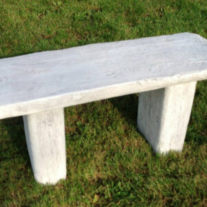 Beton Gartenbank mit Holzoptik, 103 cm lang 2