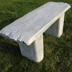 Beton Gartenbank mit Holzoptik, 103 cm lang 1