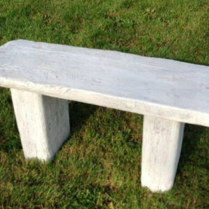 Beton Gartenbank mit Holzoptik, 103 cm lang 3