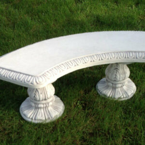 Gartenbank ohne Lehne aus Beton, 134 cm lang