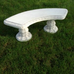 Gartenbank ohne Lehne aus Beton, 134 cm lang 3