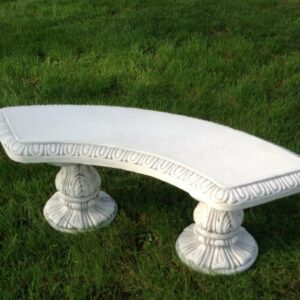 Gartenbank ohne Lehne aus Beton, 134 cm lang 5