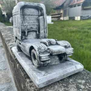 Lastwagen Modell aus Beton, DAF Sattelschlepper, Gartendeko 6