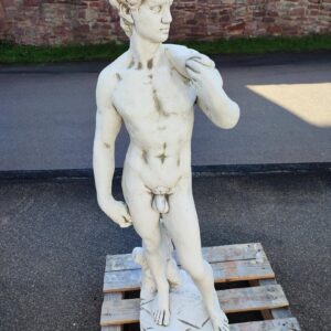 Steinstatue für den Garten von Michelangelos David, 120 cm hoch 6