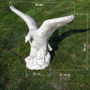 Adlerfigur aus Stein / Beton, 68 cm hoch 2