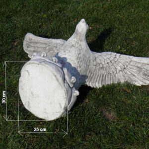 Adlerfigur aus Stein / Beton, 68 cm hoch 3