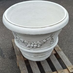 Grosser Pflanzkübel aus Beton, 55 cm hoch, Ø: 70 cm 1