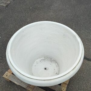 Grosser Pflanzkübel aus Beton, 55 cm hoch, Ø: 70 cm 7