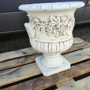 Steinvase aus Beton für den Garten, 50 cm hoch 4