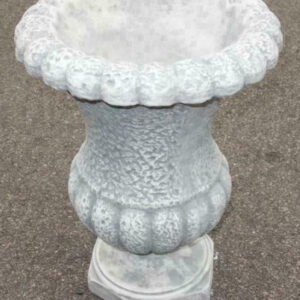 Steinvase aus Beton im römischen Stil für den Garten, H: 55 cm 2