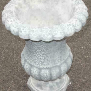 Steinvase aus Beton im römischen Stil für den Garten, H: 55 cm 3