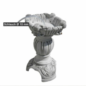 Grosser Garten Springbrunnen aus Beton, Frösche, 155cm hoch 9