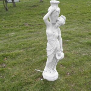 Garten Springbrunnen Figur Beton: Hermes's Mutter Maia, 130cm