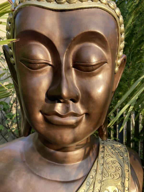 XXL Buddhafigur Büste, 117 cm hoch als Gartendeko 13