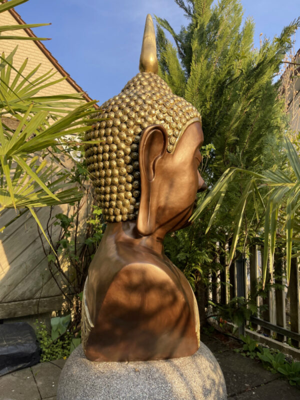 XXL Buddhafigur Büste, 117 cm hoch als Gartendeko 2