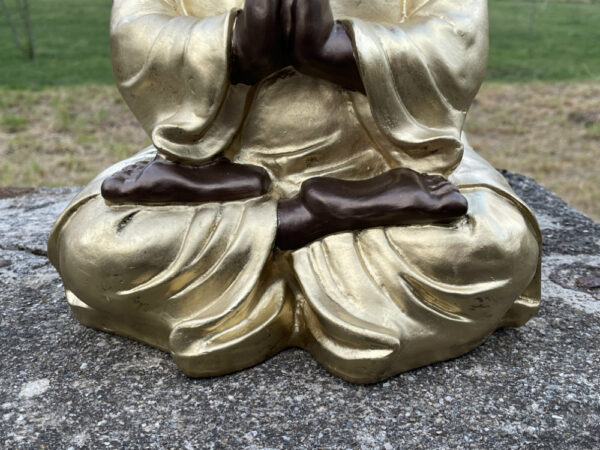 Dekostatue buddhistischer Mönch am Beten, 38 cm hoch 8