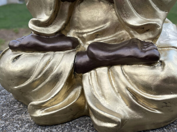 Dekostatue buddhistischer Mönch am Beten, 38 cm hoch 7