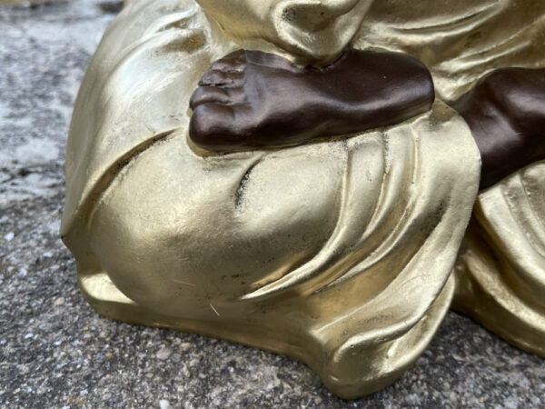 Dekostatue buddhistischer Mönch am Beten, 38 cm hoch 6