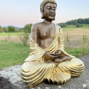 Buddha Statue meditierend, 41 cm hoch 2