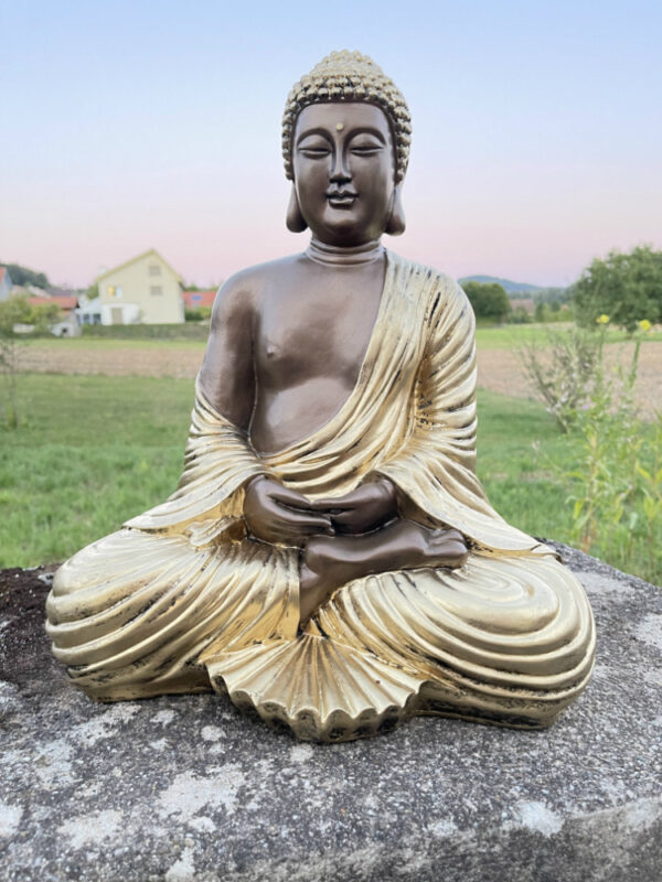 Buddha Statue meditierend, 40 cm hoch 4