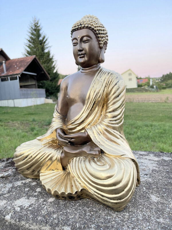 Buddha Statue meditierend, 40 cm hoch