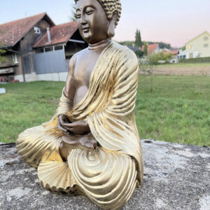 Buddha Statue meditierend, 41 cm hoch 4