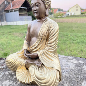 Buddha Statue meditierend, 41 cm hoch 5