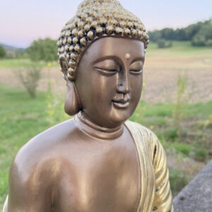 Buddha Statue meditierend, 41 cm hoch 6