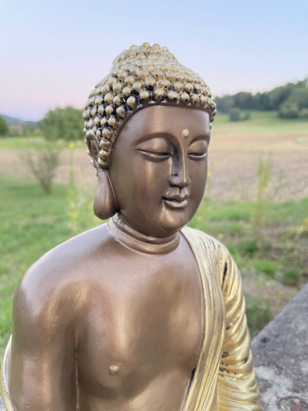 Buddha Statue meditierend, 40 cm hoch 7