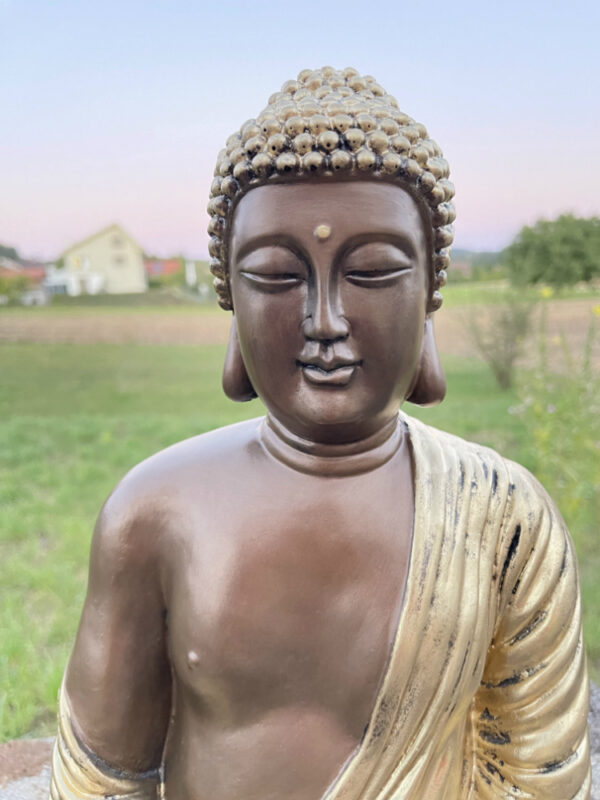 Buddha Statue meditierend, 40 cm hoch 8