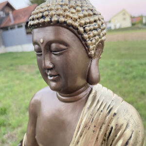 Buddha Statue meditierend, 41 cm hoch 8