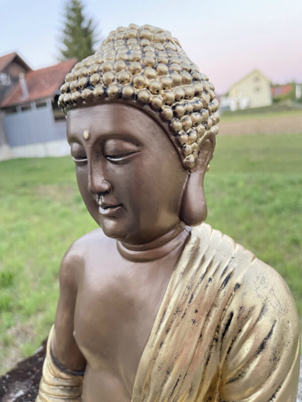 Buddha Statue meditierend, 40 cm hoch 9