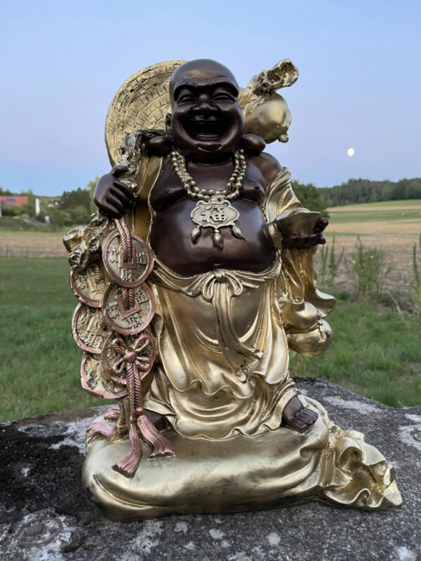 Buddha Figur Wanderbuddha Ho Tai, 45 cm hoch