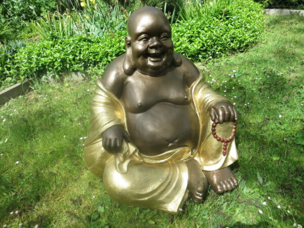 Glücksbuddha mit Glückskette, 60 cm hoch 3