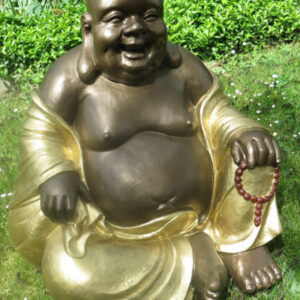 Glücksbuddha mit Glückskette, 60 cm hoch