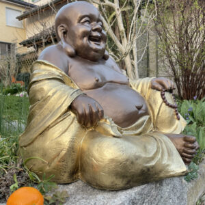 Glücksbuddha mit Glückskette, 60 cm hoch 3