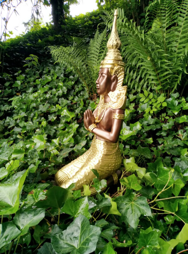 Buddhafigur Tempelwächter für den Garten, 74 cm hoch 2