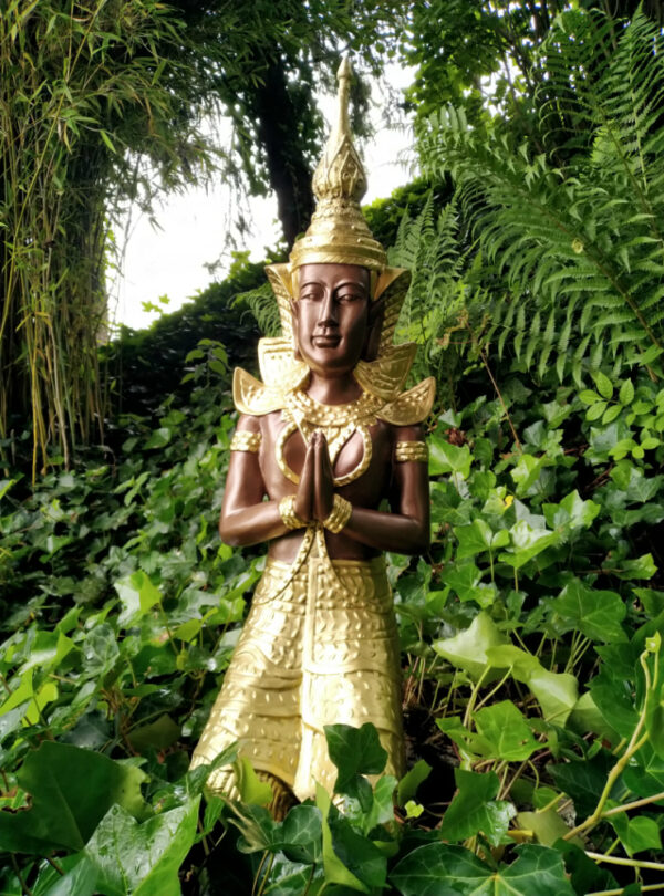 Buddhafigur Tempelwächter für den Garten, 74 cm hoch