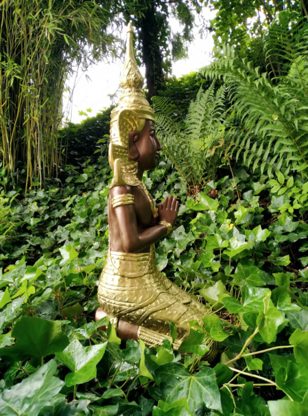 Buddhafigur Tempelwächter für den Garten, 74 cm hoch 4