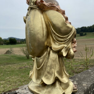 Buddha Gartenfigur gross, Ho-Tai Wanderbuddha, 88 cm hoch 13