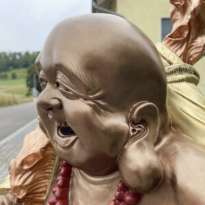 Buddha Gartenfigur gross, Ho-Tai Wanderbuddha, 88 cm hoch 6