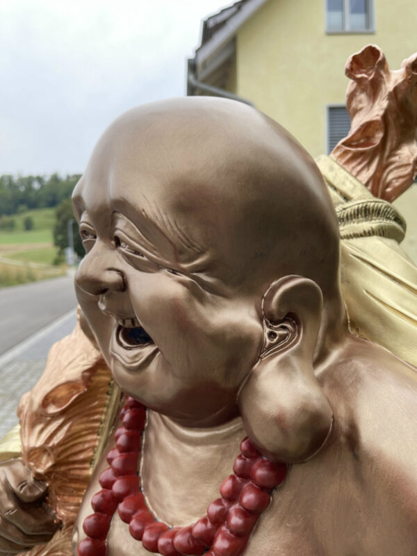Buddha Gartenfigur gross, Ho-Tai Wanderbuddha, 88 cm hoch 7
