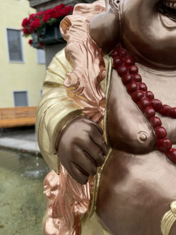 Buddha Gartenfigur gross, Ho-Tai Wanderbuddha, 88 cm hoch 8