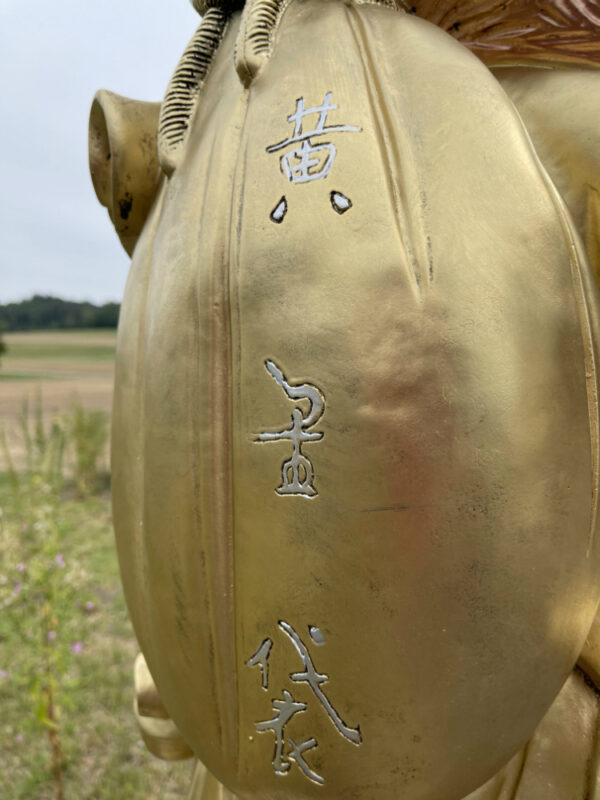 Buddha Gartenfigur gross, Ho-Tai Wanderbuddha, 88 cm hoch 11