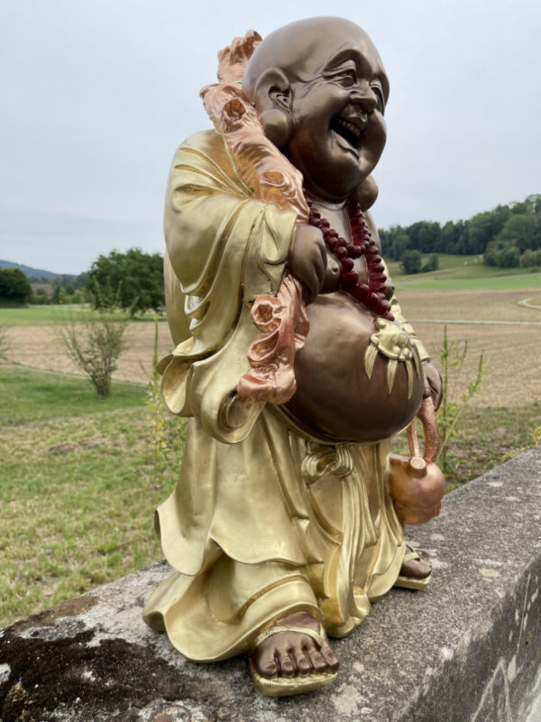 Buddha Gartenfigur gross, Ho-Tai Wanderbuddha, 88 cm hoch 2